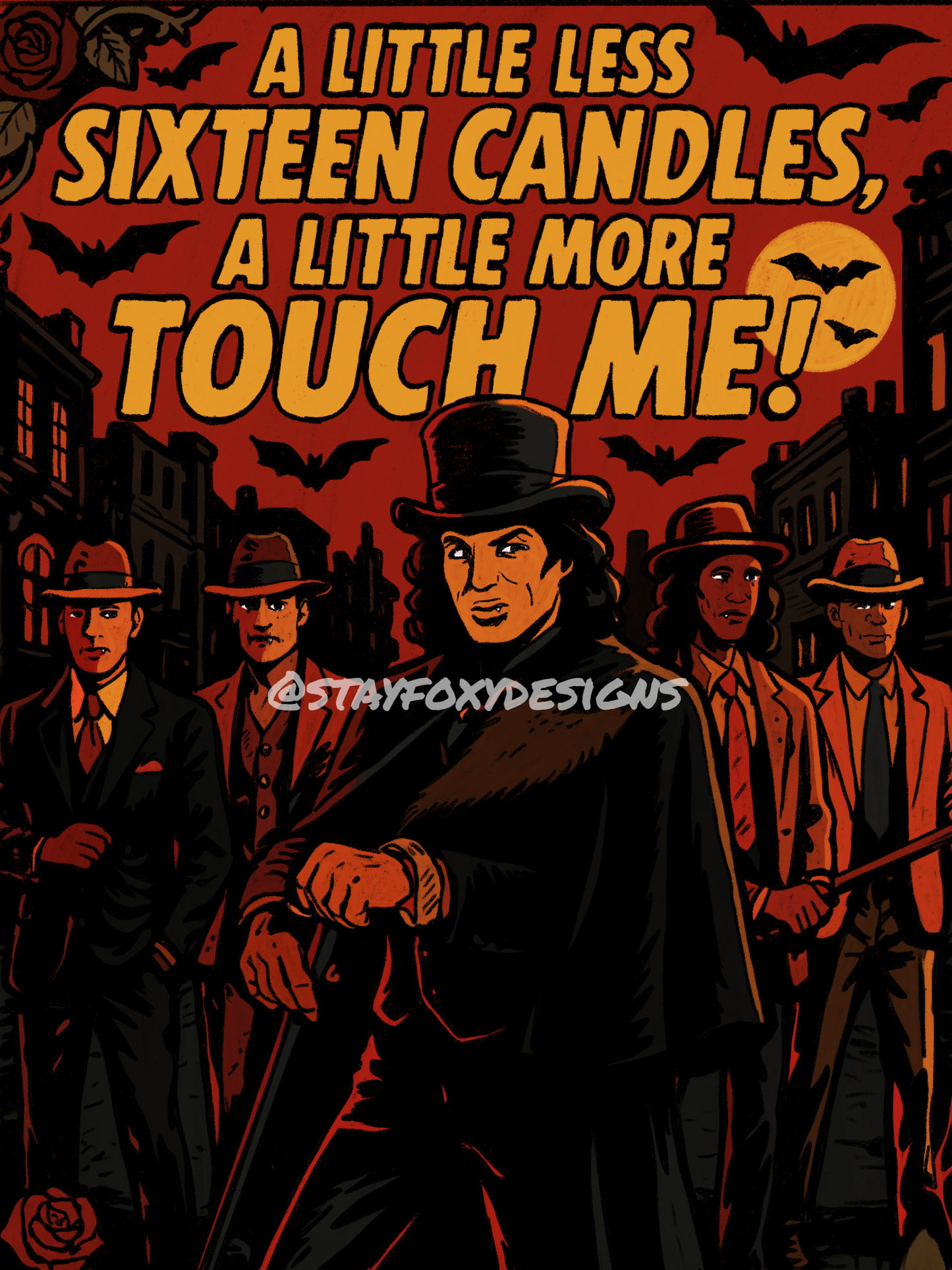 “A Little Less Sixteen Candles, A Little More ‘Touch Me’” – Comic Book–Inspired Pop Punk Art Print (Fall Out Boy Inspired)