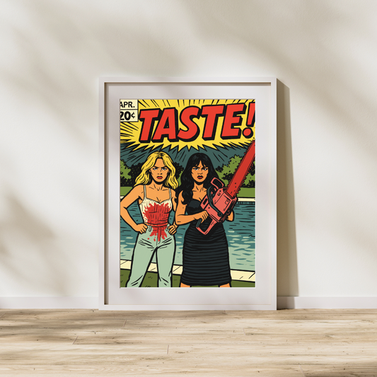 TASTE Comic Book Cover Digital Print | Sabrina Carpenter Pop Art Poster | Flirty Y2K Wall Art | Instant Download Music-Inspired Decor