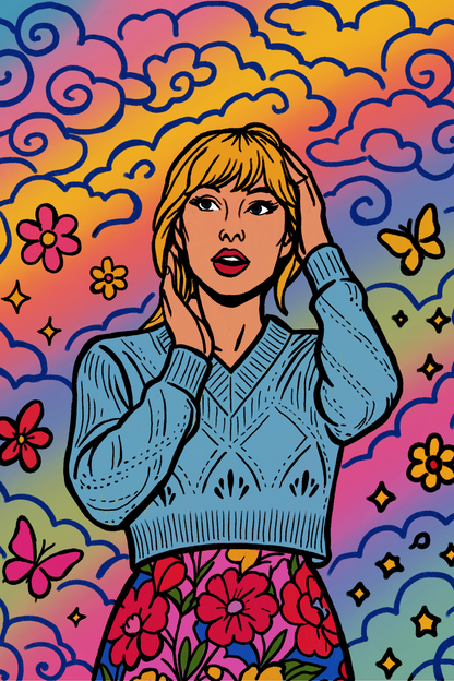 Taylor Swift – Pop Art Portrait Print