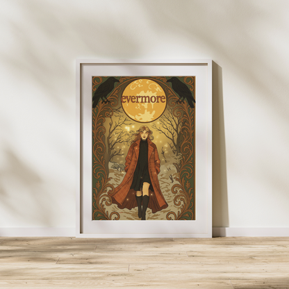Taylor Swift "Evermore" Era — Art Nouveau Print