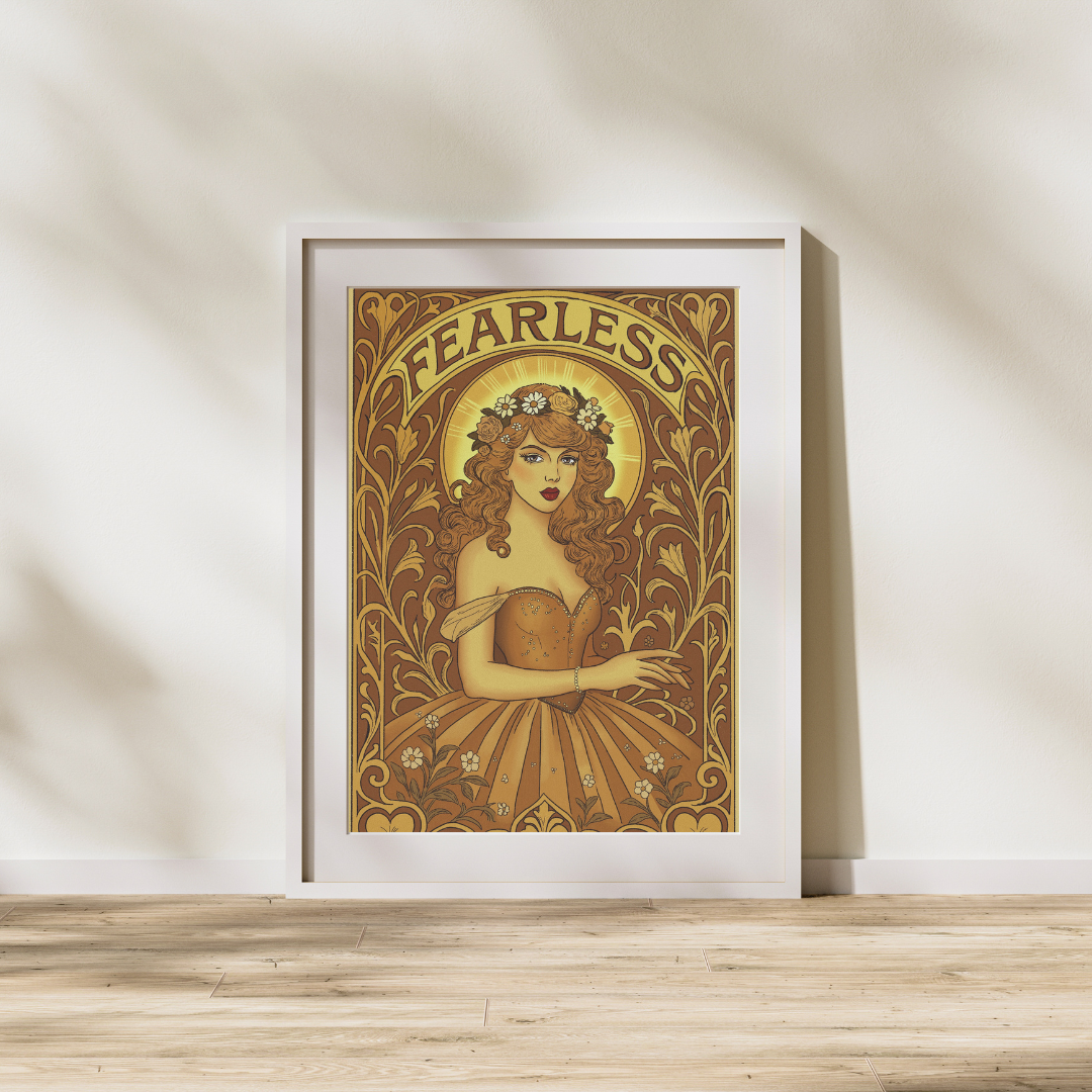 Taylor Swift "Fearless" Era — Art Nouveau Print