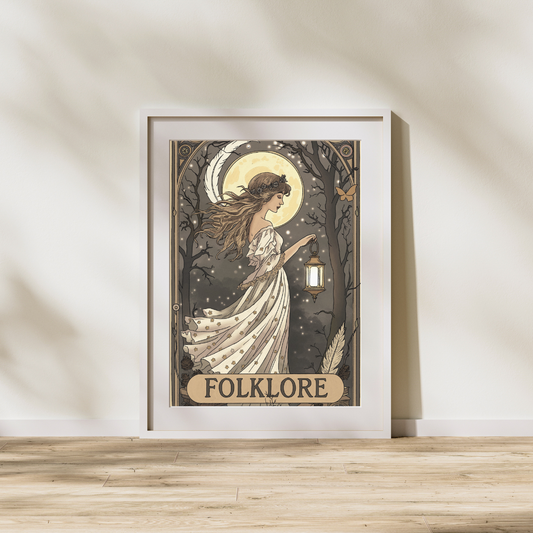 Taylor Swift "Folklore" Era — Art Nouveau Print