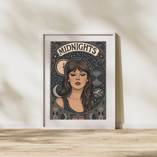 Taylor Swift "Midnights" Era — Art Nouveau Print