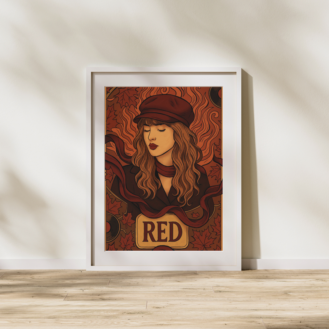 Taylor Swift "Red" Era — Art Nouveau Print